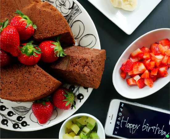 糀シフォンケーキ ーアレンジセットーの写真